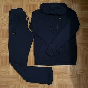 Under Armour Men’s Faded Navy Blue Joggers Suit 2 Piece